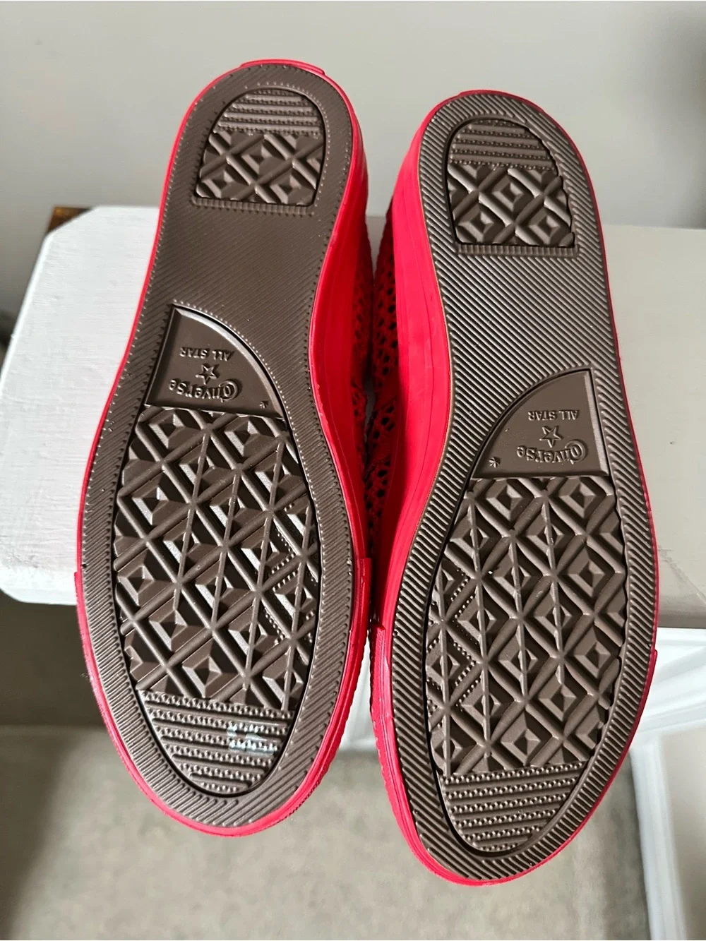 Converse Red Mary Jane Sneakers